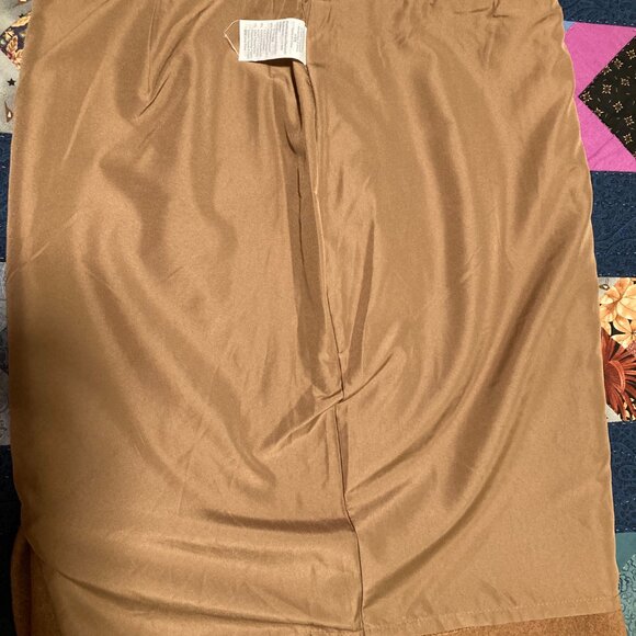 J Crew Wool Blend Pencil Skirt Camel Brown sz 2 - Picture 9 of 10